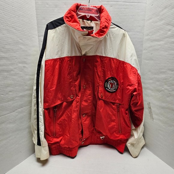 Vintage Hong Kong Mens Bold Jacket Sport TYROLIA by Head Zipper Snap Buttons L - Picture 8 of 16